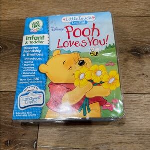 Vintage Leap Frog Little Touch LeapPad Disney Pooh Loves You Infant Toddler 2004